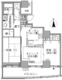 アクティ汐留 3008 間取り図