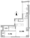 エスセナーリオ牛込柳町 301 間取り図