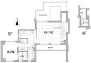 エスセナーリオ牛込柳町 501 間取り図
