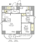 グランジット文京湯島 1001 間取り図