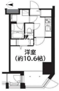 フレンシア菊川 402 間取り図
