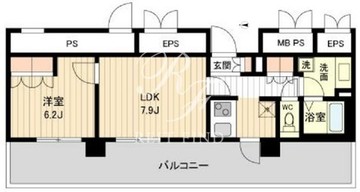 ラクアスレジデンス東新宿 1012 間取り図