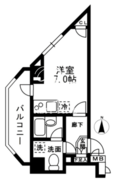 レジディア中落合 A501 間取り図