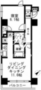 レジディア月島3 401 間取り図
