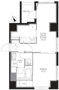 コレット麻布 302 間取り図