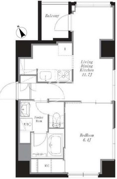 コレット麻布 402 間取り図