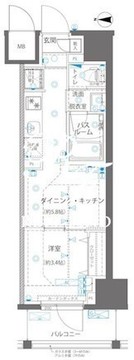 ズーム浅草ウエスト 602 間取り図