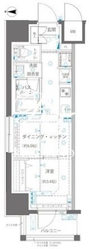 ズーム浅草ウエスト 601 間取り図