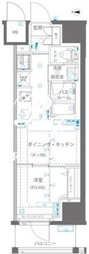 ズーム浅草ウエスト 604 間取り図