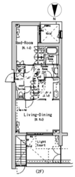 フロンティアレジデンス南麻布 218 間取り図