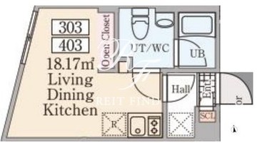 レーヴレジデンス高輪 403 間取り図