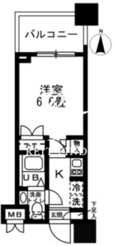 レジディア錦糸町 308 間取り図