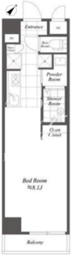 ブルーノコート蒲田 603 間取り図