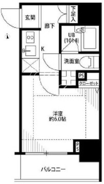 プレール・ドゥーク本所吾妻橋 203 間取り図