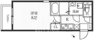 新宿夏目坂コート 103 間取り図