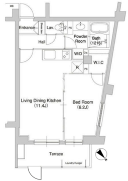 コンフォリア原宿 110 間取り図