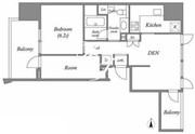 CAVANA+麻布台 1301 間取り図