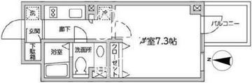 レジディア西新宿2 316 間取り図