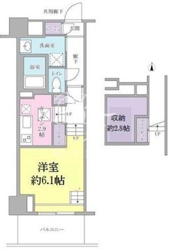 キーヌ・ブラン 202 間取り図