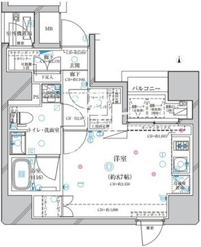 ディアレイシャス錦糸町 301 間取り図