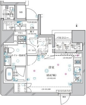 ディアレイシャス錦糸町 601 間取り図