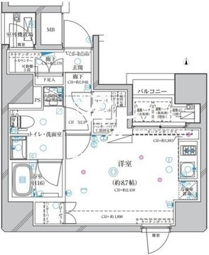 ディアレイシャス錦糸町 1001 間取り図