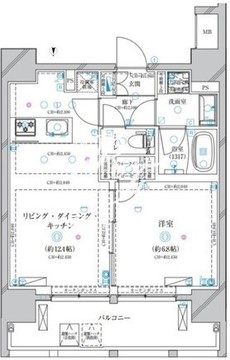 ディアレイシャス錦糸町 702 間取り図