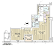 パークアクシス御成門 2005 間取り図