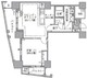 アクティ汐留 811 間取り図