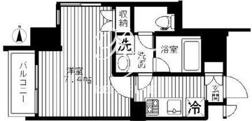 セリーズ門前仲町 512 間取り図