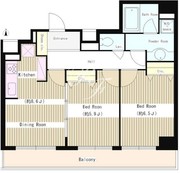 バンブー岩本町 1102 間取り図