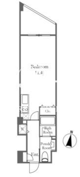 JMFレジデンス世田谷三宿 413 間取り図