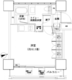 パークキューブ愛宕山タワー 1306 間取り図