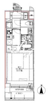 エスレジデンス錦糸町パークサイド 503 間取り図