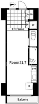 ザ・トライベッカ 505 間取り図