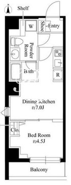 グランパセオ日本橋イースト 301 間取り図