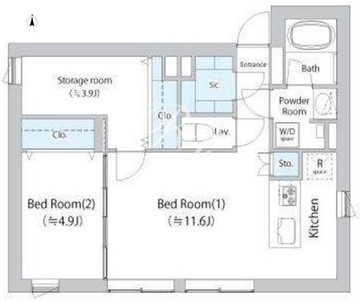 EDIT御茶ノ水妻恋坂 302 間取り図