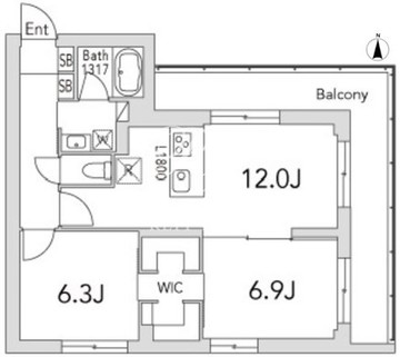 グランデュオ経堂15 201 間取り図