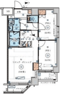 リヴシティ墨田 501 間取り図