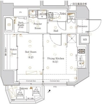 ログ初台 503 間取り図