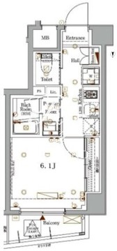 ログ戸越公園 502 間取り図