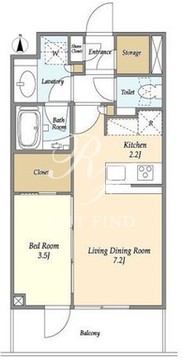 ラティエラ大森西 402 間取り図