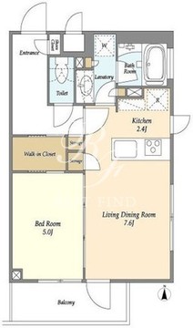 ラティエラ大森西 206 間取り図