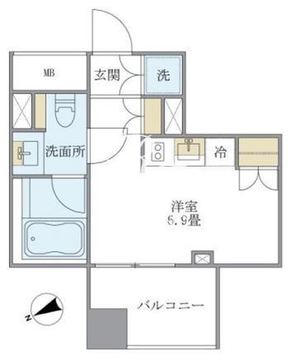 ブリリアイスト銀座東 802 間取り図