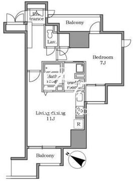 レジディア中延 1405 間取り図