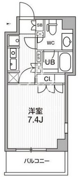 ディームス麻布狸穴町 102 間取り図