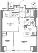 レキシントンスクエア白金高輪 2204 間取り図