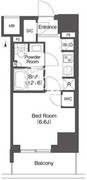 コンフォリア東新宿 208 間取り図