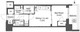 コンフォリア東新宿 504 間取り図