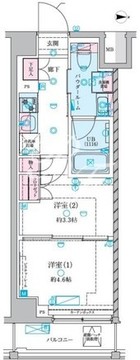 ジェノヴィア押上2 203 間取り図